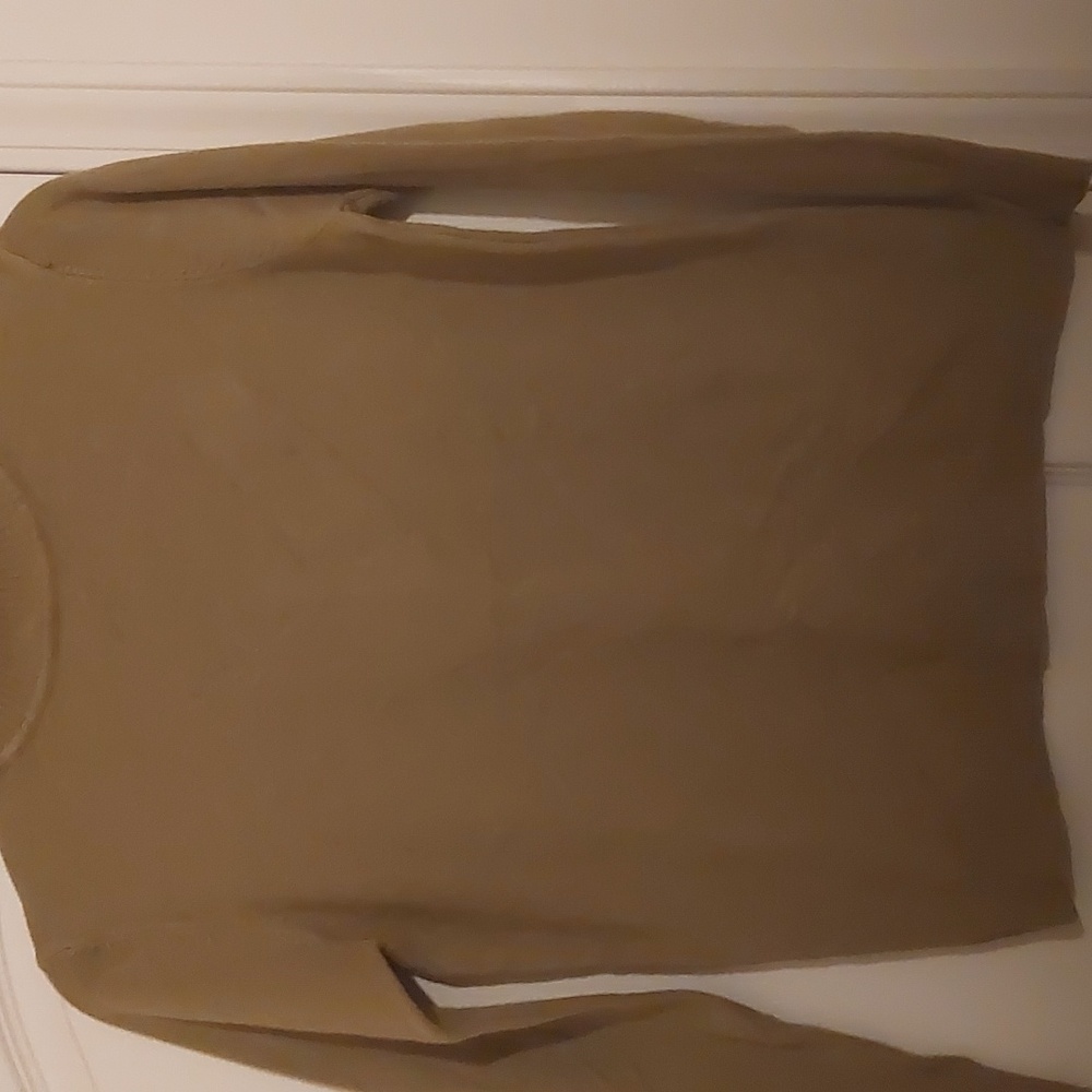 Olive drap long sleeve sweater